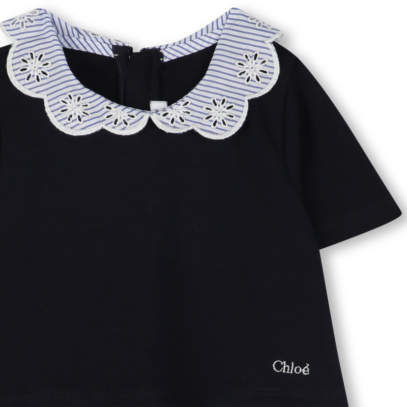 Robe bimatière avec col CHLOE 
                    FILLE