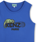 D&eacute;bardeur sigl&eacute; en coton KENZO KIDS 
                    GARCON