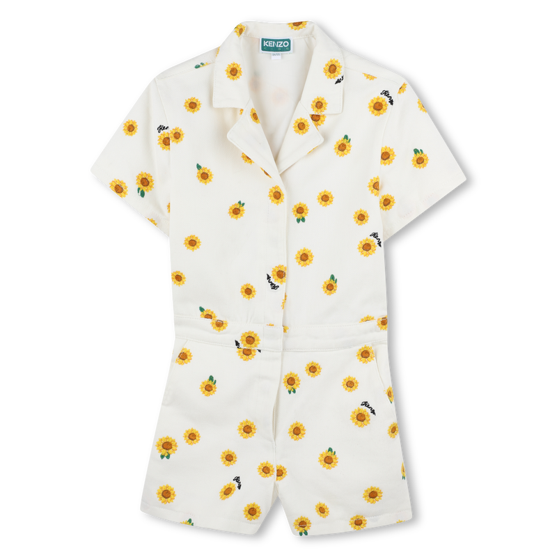 Combi-short en coton KENZO KIDS 
                    FILLE