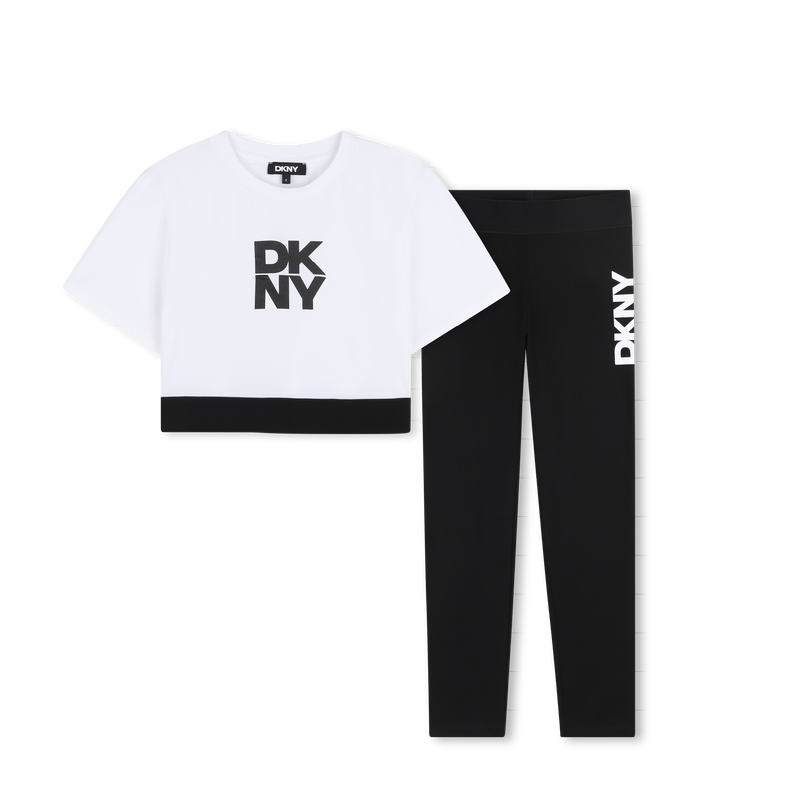 ENSEMBLE T-SHIRT ET LEGGING DKNY 
                        FILLE