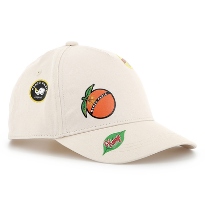 Casquette imprim&eacute;e en coton KENZO KIDS UNISEXE