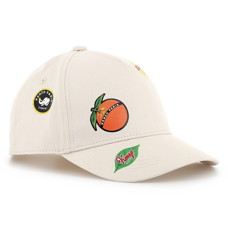 Casquette imprim&eacute;e en coton KENZO KIDS 
                        UNISEXE