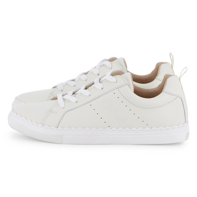 Baskets en cuir de vache CHLOE FILLE