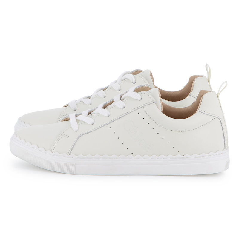 Baskets en cuir de vache CHLOE 
                    FILLE
