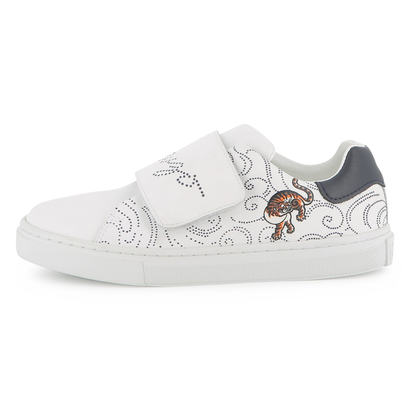 Baskets en cuir de vache KENZO KIDS 
                    UNISEXE