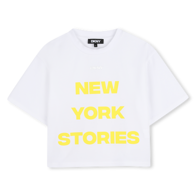 T-SHIRT AMPLE A MANCHES COURTES DKNY FILLE