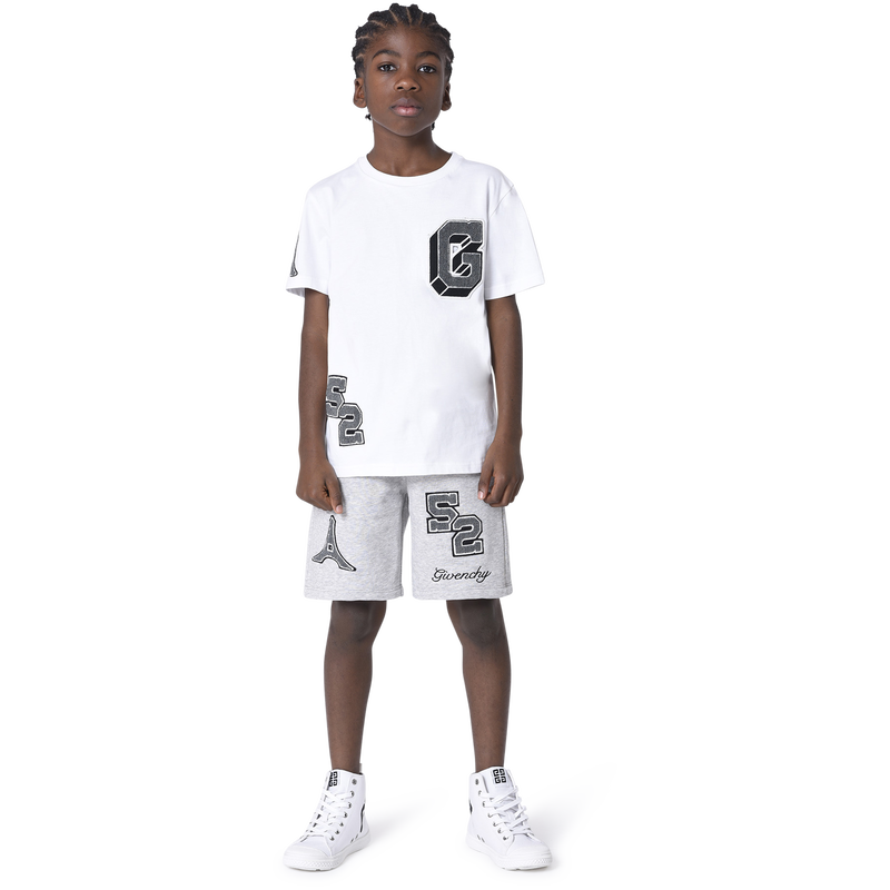 Bermuda molleton avec badges GIVENCHY 
                    GARCON