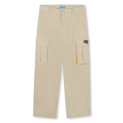 Pantalon en coton KENZO KIDS GARCON