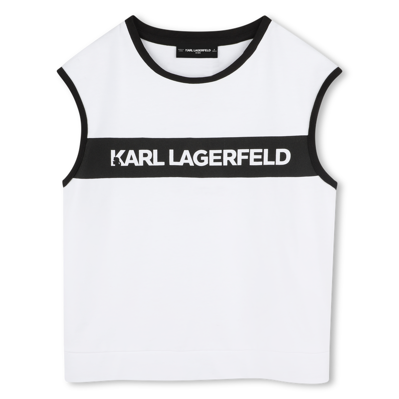T-shirt sans manche à imprimé KARL LAGERFELD KIDS 
                    FILLE