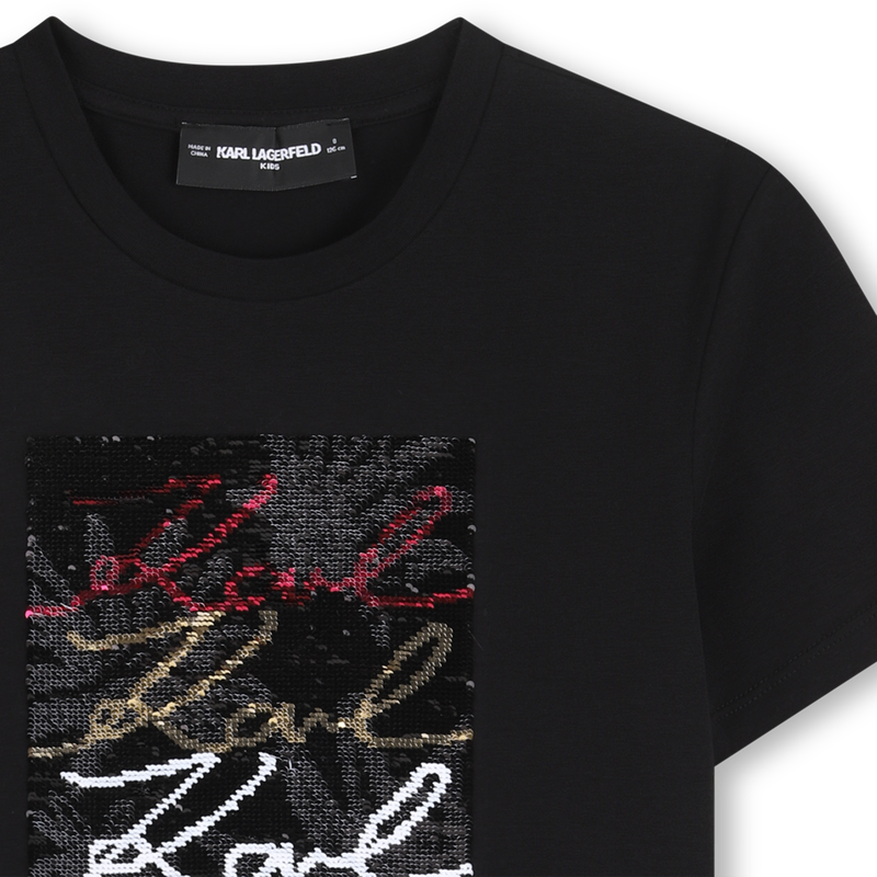 T-SHIRT MANCHES COURTES KARL LAGERFELD KIDS 
                        FILLE