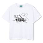 Tee-shirt &agrave; manches courtes en coton KENZO KIDS 
                    GARCON