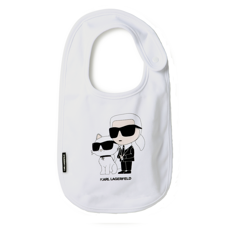 Lot de 3 bavoirs à motifs KARL LAGERFELD KIDS 
                    UNISEXE