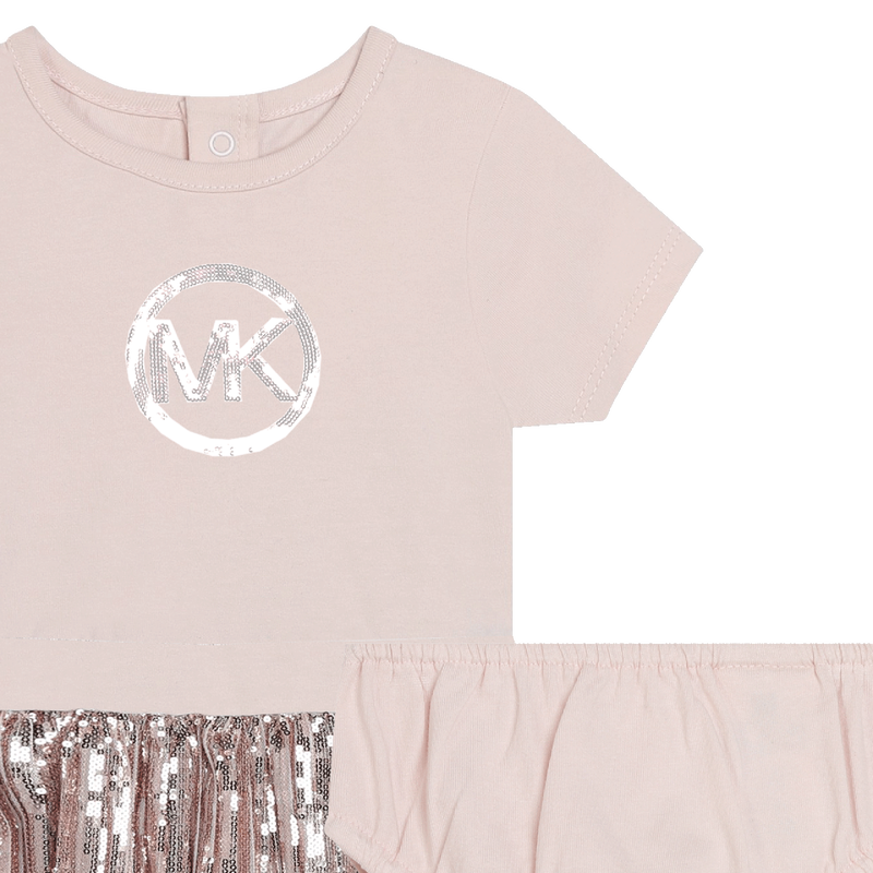 Robe fantaisie bi-matière MICHAEL KORS 
                    FILLE