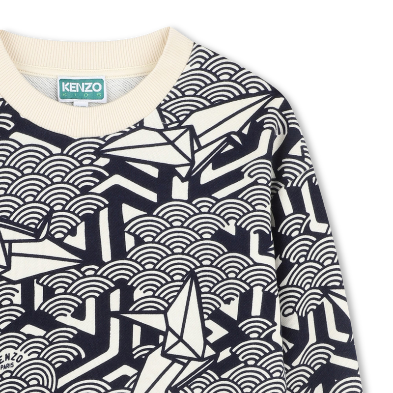 Sweat-shirt molletonné coton KENZO KIDS 
                    UNISEXE