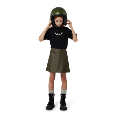 Jupe droite aspect froissé ZADIG & VOLTAIRE FILLE