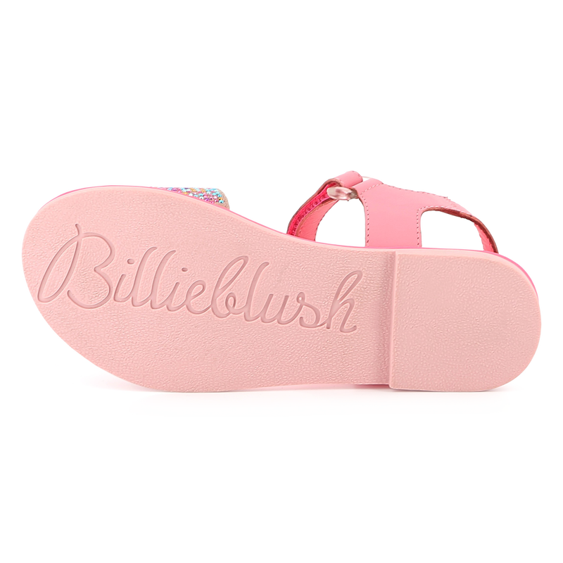 Sandales en cuir à fermeture par bandes auto aggri BILLIEBLUSH 
                    FILLE