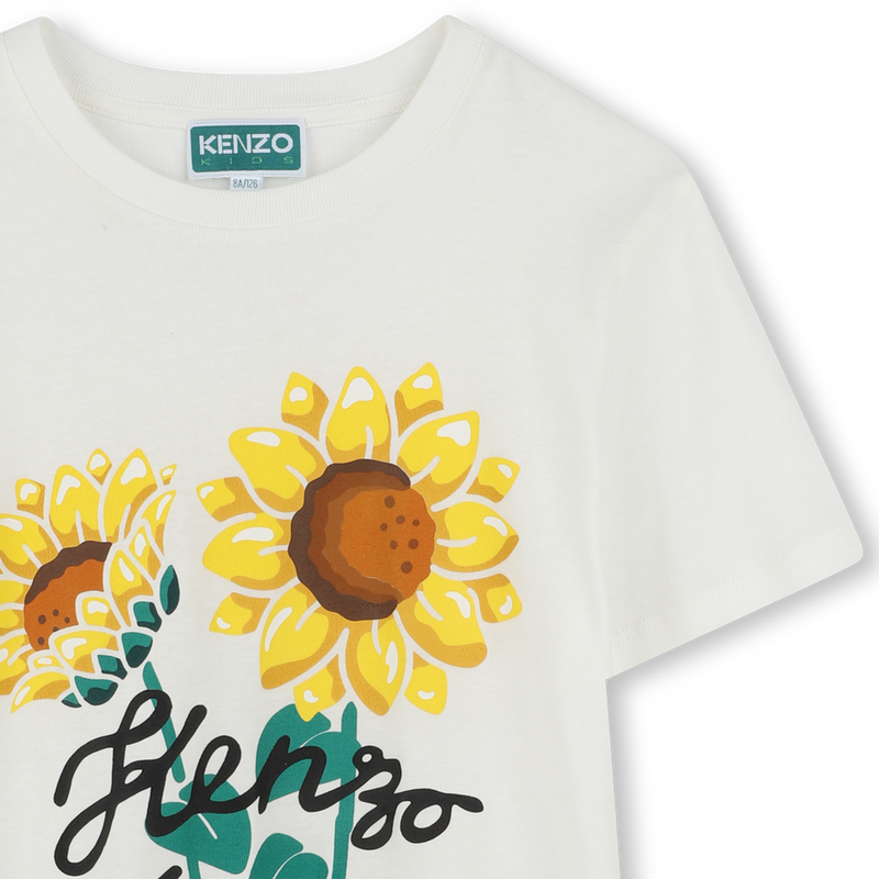 T-shirt avec imprim&eacute; tournesol KENZO KIDS 
                        UNISEXE