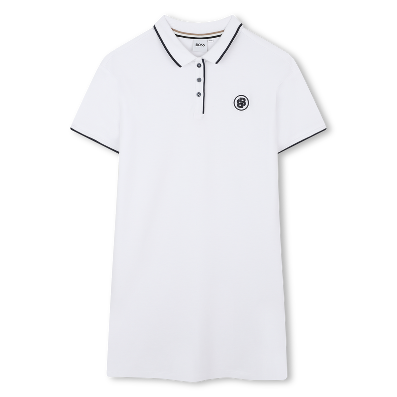 Robe polo à manches courtes BOSS 
                    FILLE