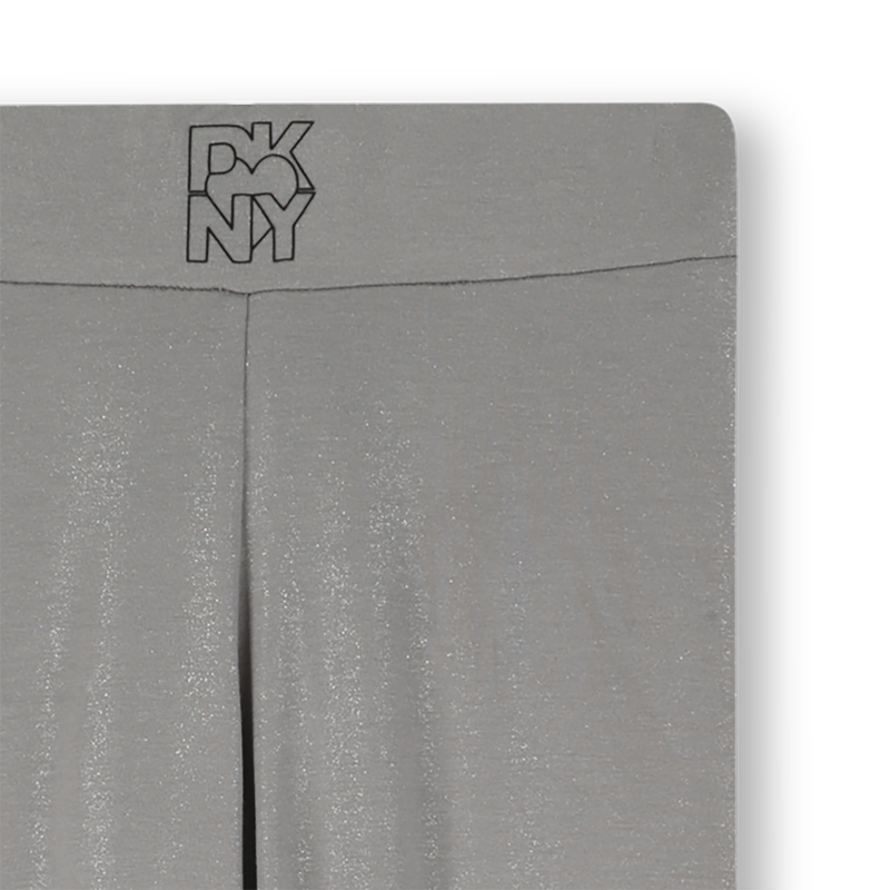 Legging en jersey pailleté argenté DKNY 
                    FILLE