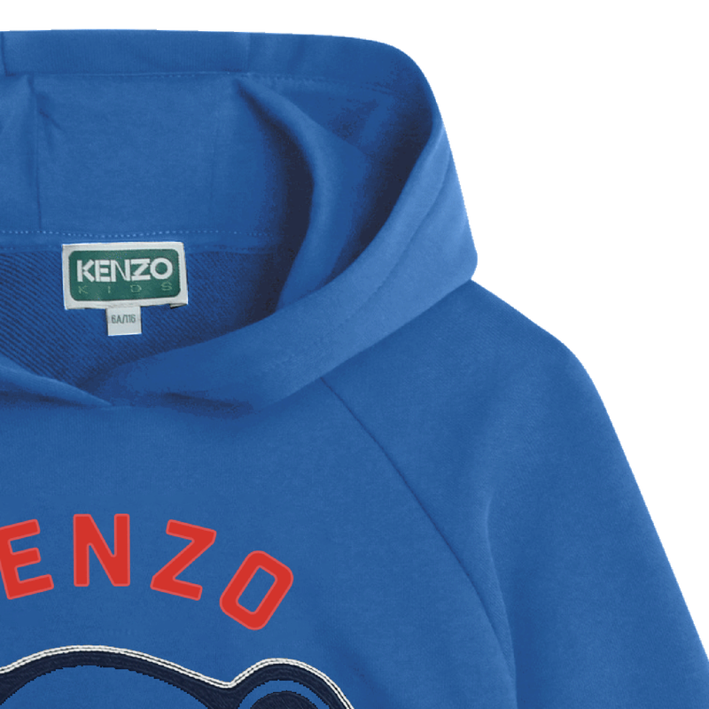 Sweat-shirt à capuche en coton KENZO KIDS 
                    GARCON