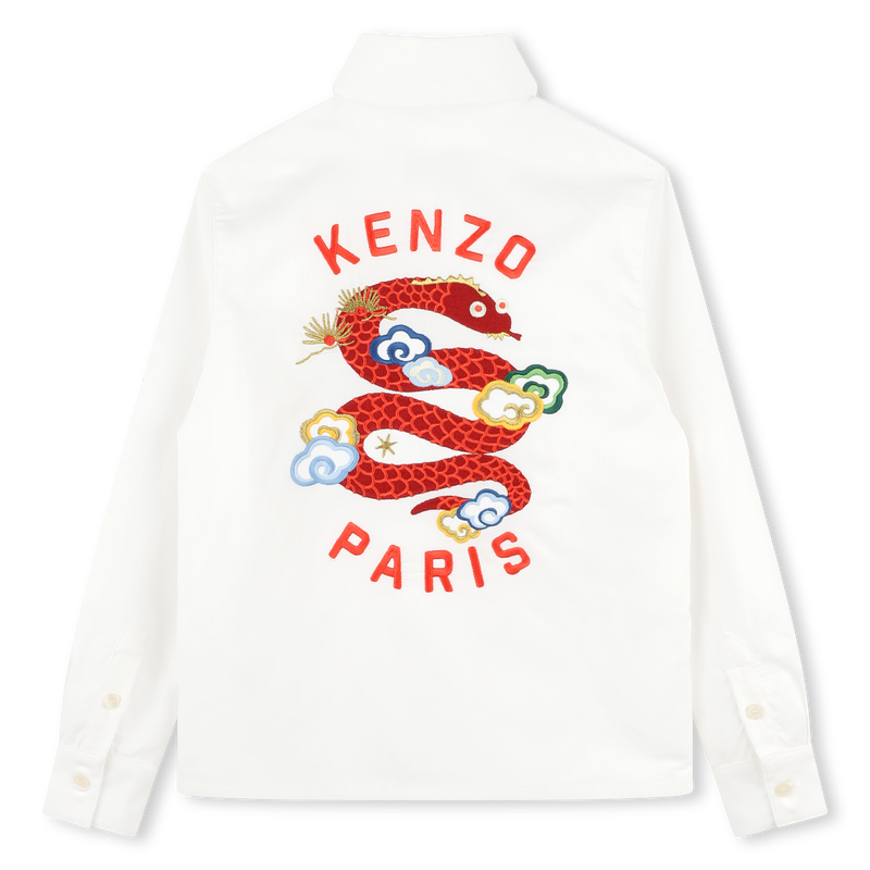Chemise en coton avec broderie KENZO KIDS 
                        GARCON