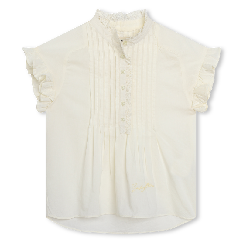 Blouse à volants en coton ZADIG & VOLTAIRE 
                    FILLE