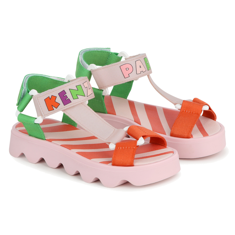 Sandales à boucle et bande auto-agrippante KENZO KIDS 
                    UNISEXE