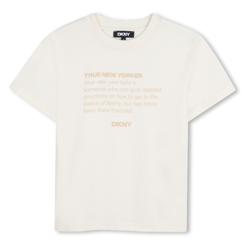 TEE-SHIRT MANCHES COURTES DKNY 
                        UNISEXE