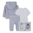 Ensemble cardigan + pantalon + Tee-shirt BOSS 
                    GARCON