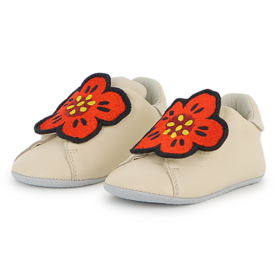 CHAUSSONS EN CUIR DE MOUTON KENZO KIDS UNISEXE