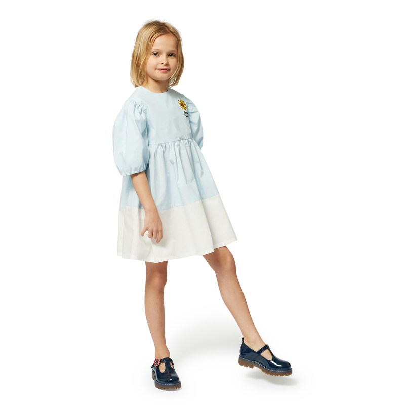 Robe &eacute;vas&eacute;e bicolore KENZO KIDS 
                        FILLE
