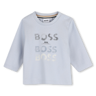 Tee-shirt manches longues, BLEU DELAVE, hi-res