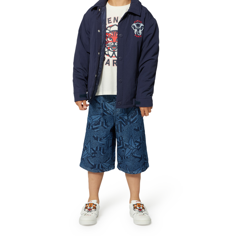 Bermuda en jean imprim&eacute; KENZO KIDS 
                        GARCON