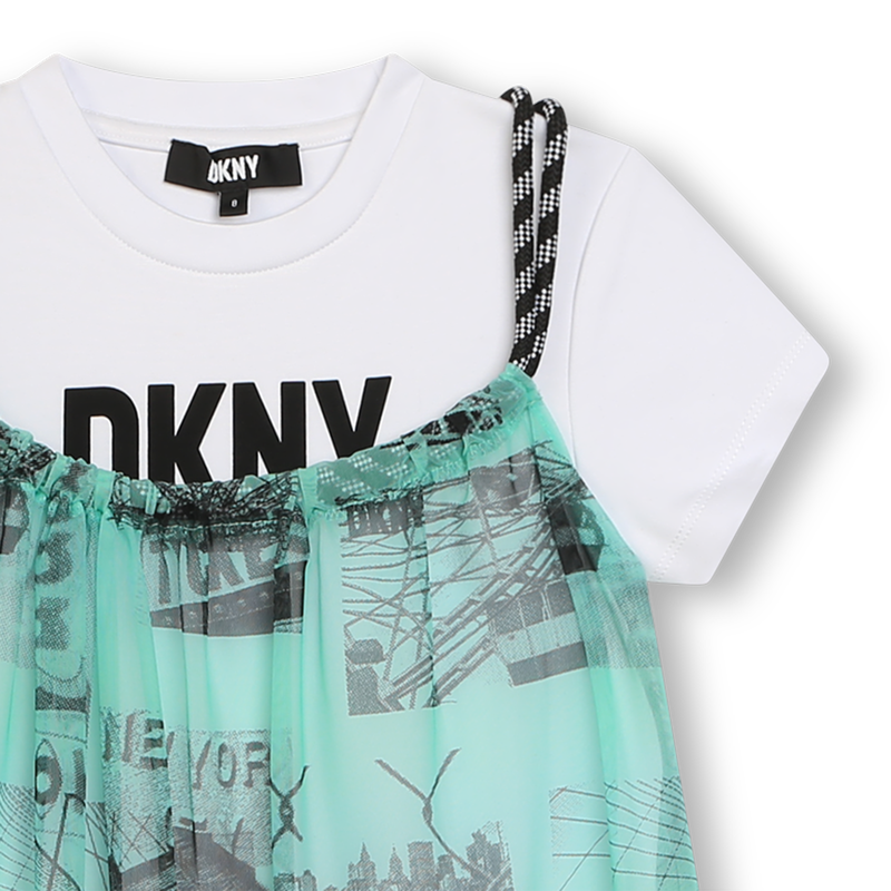 Robe 2 en 1 à bretelles DKNY 
                    FILLE