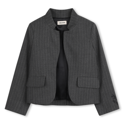Veste rayée col fantaisie ZADIG & VOLTAIRE FILLE