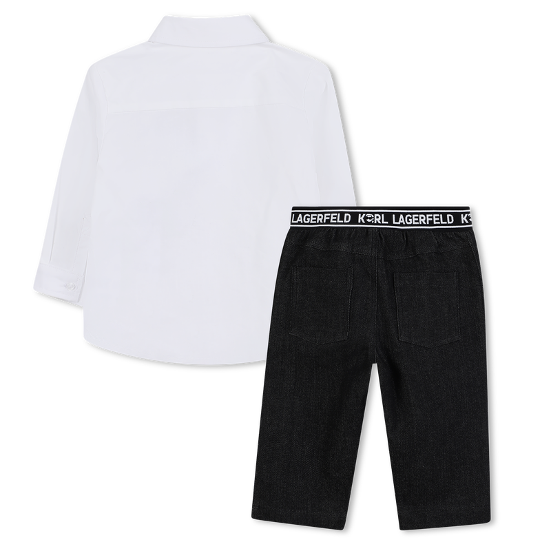 Ensemble chemise et pantalon KARL LAGERFELD KIDS 
                    GARCON