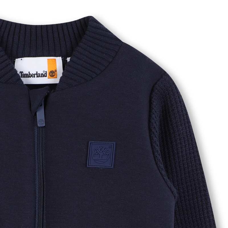 Cardigan zipp&eacute; manches contrast&eacute;es TIMBERLAND 
                        GARCON