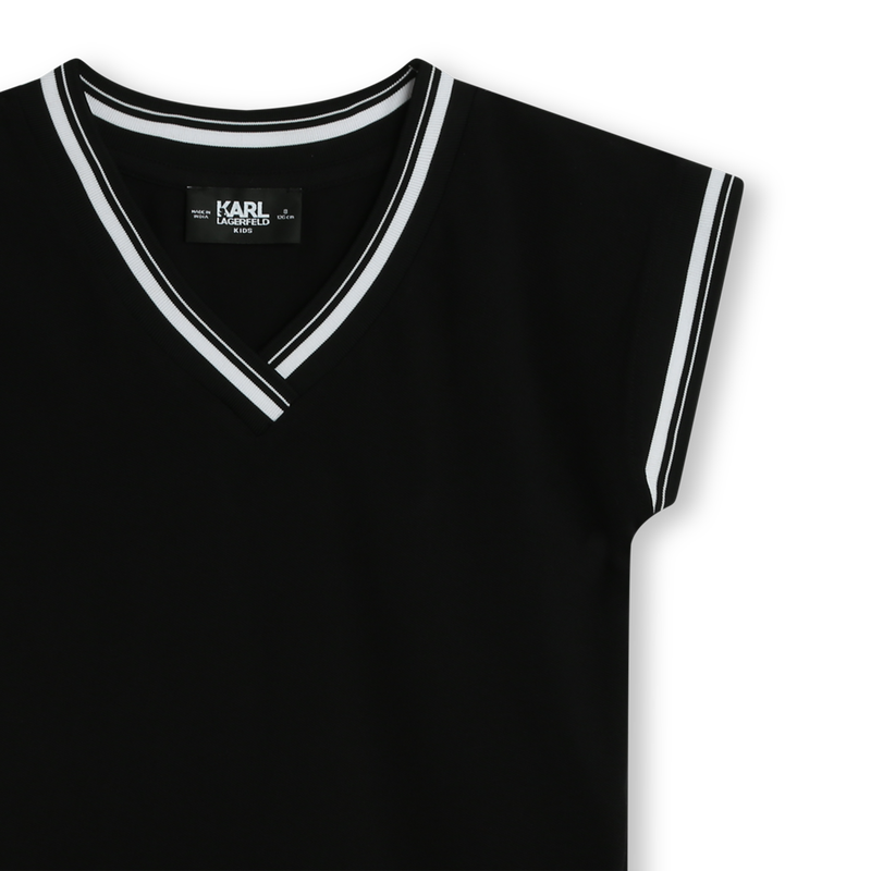 Robe droite avec imprimé KARL LAGERFELD KIDS 
                    FILLE