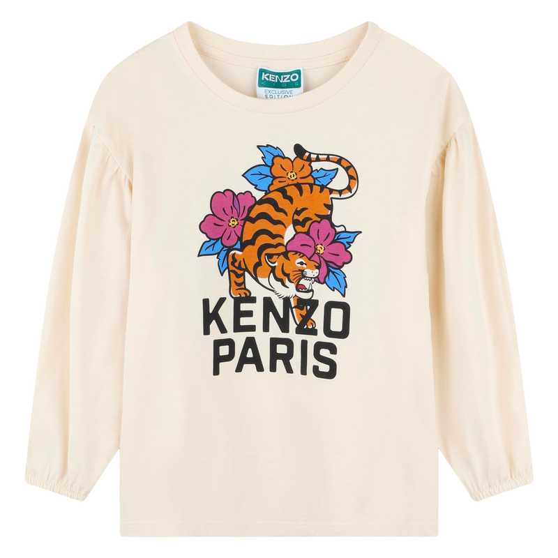 T-shirt &agrave; manches longues KENZO KIDS 
                        FILLE