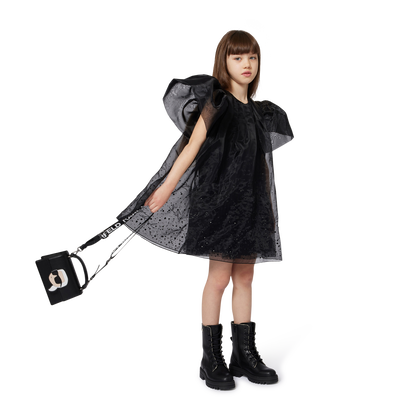 Sac à main en textile enduit grain fin KARL LAGERFELD KIDS FILLE