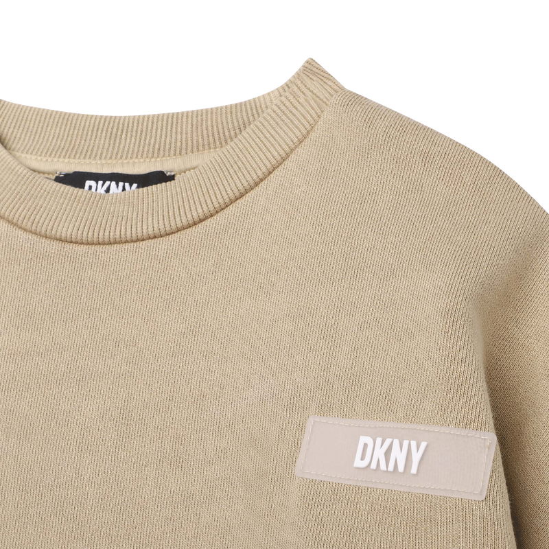 Robe droite en coton avec sigle DKNY 
                    FILLE