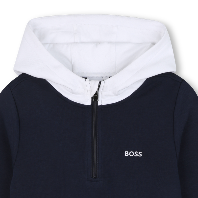 Sweat-shirt capuche contrastée BOSS 
                    GARCON