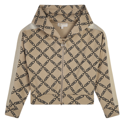 Cardigan &agrave; capuche zipp&eacute; MICHAEL KORS FILLE