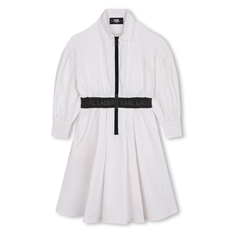 Robe chemise zippée KARL LAGERFELD KIDS 
                    FILLE