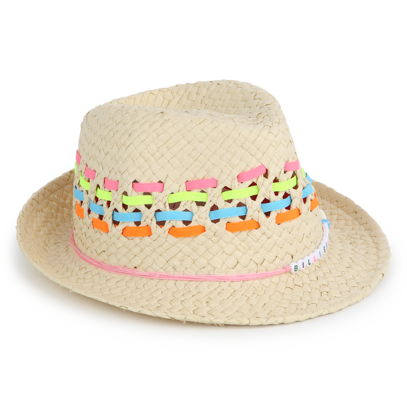 Chapeau tressé à rayures BILLIEBLUSH 
                    FILLE