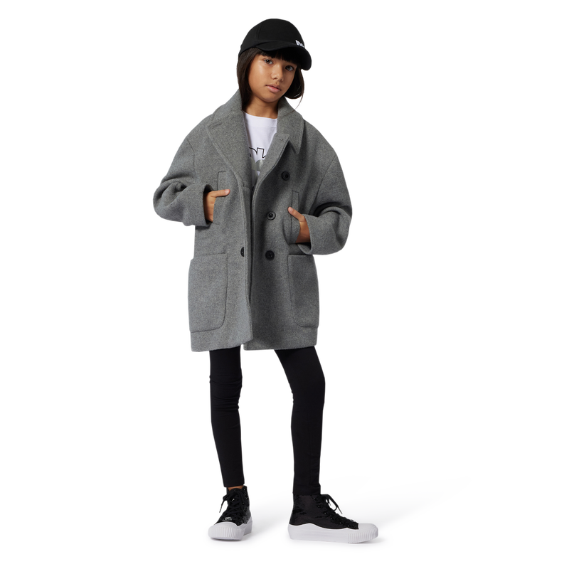 Manteau en drap de laine DKNY 
                    FILLE