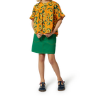 Jupe trap&egrave;ze avec poches KENZO KIDS 
                    FILLE