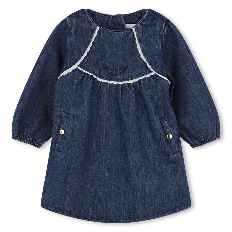 Robe en jean et collants CHLOE 
                    FILLE