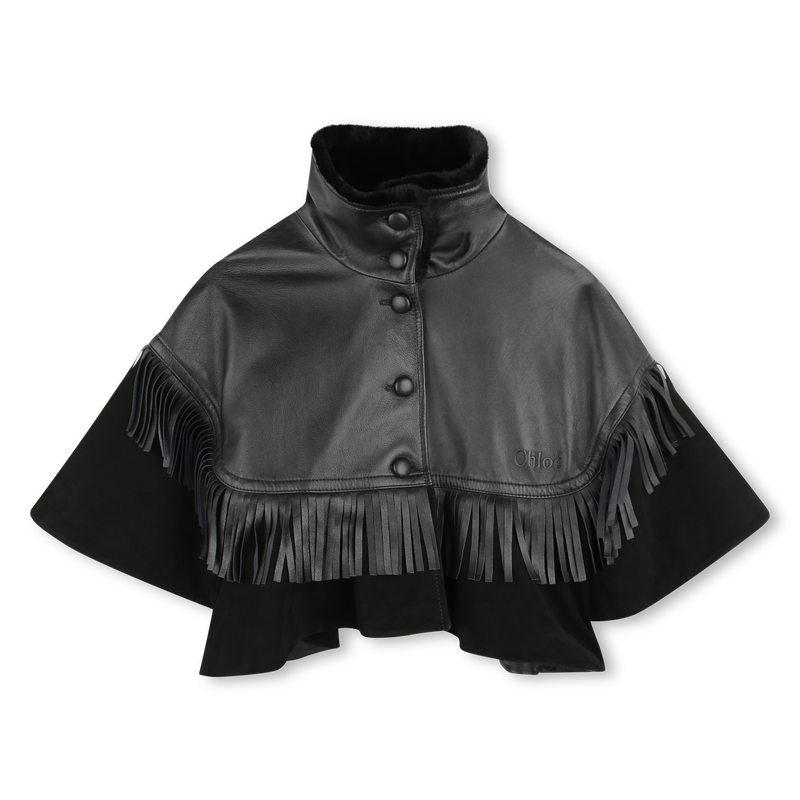 Veste cape à franges CHLOE 
                    FILLE