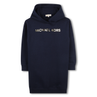 Robe &agrave; capuche en molleton, BLEU CARGO, hi-res
